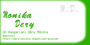 monika dery business card
